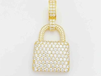 Hanger geel lock briljant wit - afbeelding 5 van  8