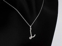 Hanger letter l met natuurlijke diamanten - afbeelding 4 van  6
