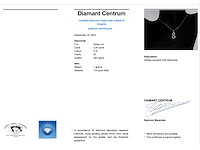 Hanger met echte natuurlijke diamanten in de letter s - afbeelding 3 van  5