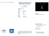 Hanger met natuurlijke diamanten in de letter e - afbeelding 3 van  6