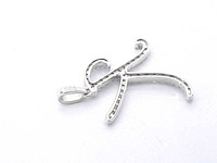 Hanger met natuurlijke diamanten letter k - afbeelding 7 van  7