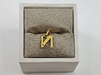 Hanger, n met diamant, double - afbeelding 3 van  6
