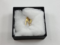 Hanger, n met diamant, double - afbeelding 5 van  6