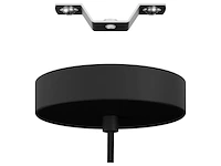 Hanglamp - ø 45 cm -staal eglo, manby, zwart - afbeelding 2 van  3