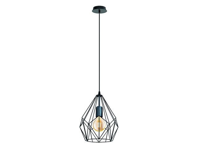 Hanglamp - zwart eglo, carlton, zwart - afbeelding 2 van  2