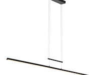 Hanglamp 150 cm breed | 2100 lumen, steinhauer, profilo 3318zw, zwart, 2026 - afbeelding 1 van  6