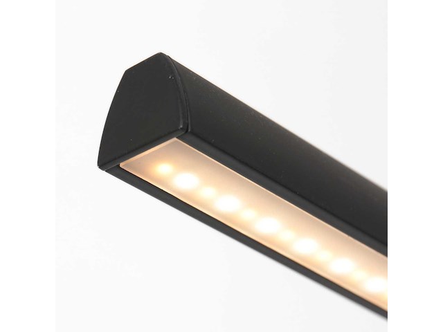 Hanglamp 150 cm breed | 2100 lumen, steinhauer, profilo 3318zw, zwart, 2026 - afbeelding 4 van  6