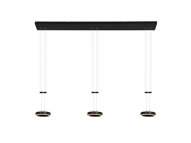 Hanglamp 3 lichts, steinhauer, piola 3501zw, zwart, 2026 - afbeelding 1 van  5