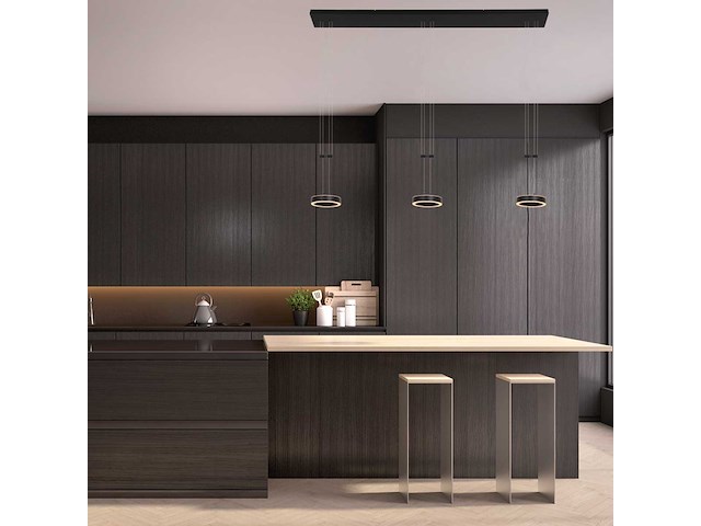 Hanglamp 3 lichts, steinhauer, piola 3501zw, zwart, 2026 - afbeelding 2 van  5