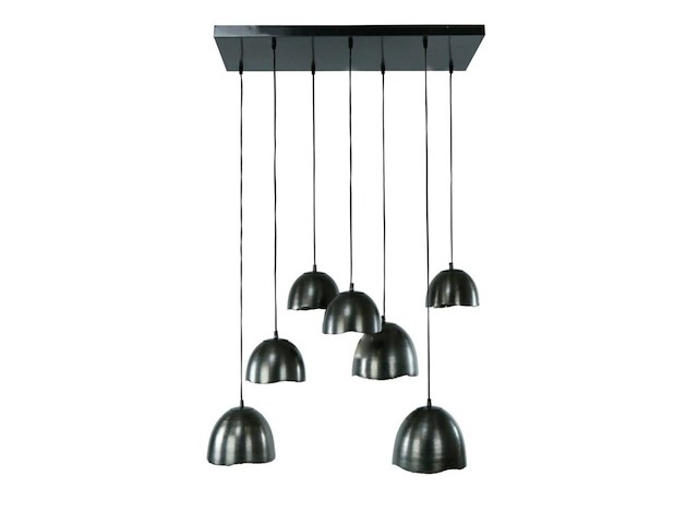 Hanglamp 4+3l mirror, zwart nikkel - afbeelding 1 van  3