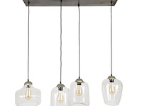 Hanglamp 4l mix xl clear oud silver - afbeelding 3 van  3
