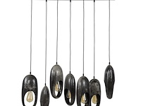 Hanglamp 7 open oog dubllen en oud zilver - afbeelding 1 van  3
