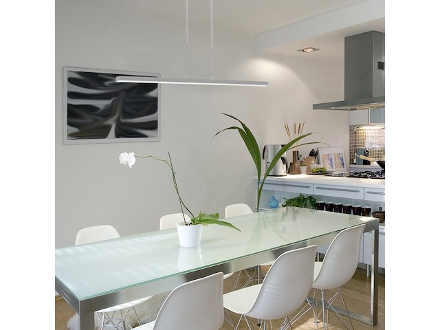 Hanglamp bande 120 cm steinhauer, 3319st, staal, grijs, bouwjaar 2025, nieuw in doos - afbeelding 2 van  7