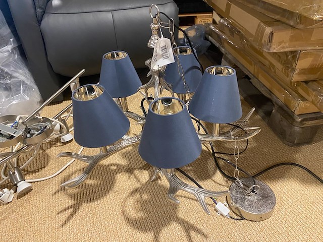 Hanglamp, blauw - afbeelding 1 van  5