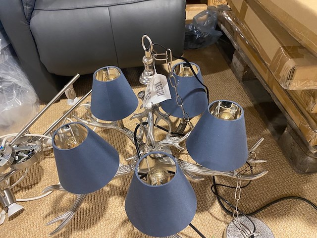 Hanglamp, blauw - afbeelding 2 van  5