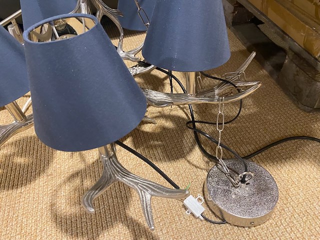 Hanglamp, blauw - afbeelding 4 van  5