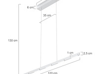 Hanglamp bloc 120cm, steinhauer, 3296st, grijs, 2025 - afbeelding 6 van  8