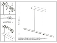 Hanglamp bloc 120cm, steinhauer, 3296st, grijs, 2025 - afbeelding 7 van  8