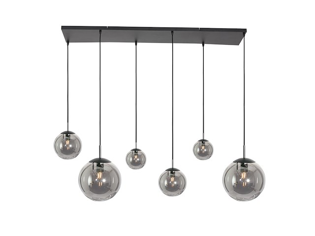 Hanglamp bollique steinhauer, 3499zw, zwart, smoke, bouwjaar 2025, nieuw in doos - afbeelding 1 van  7
