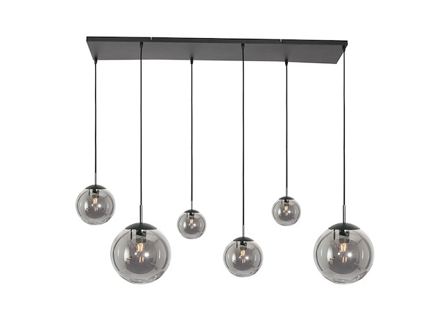 Hanglamp bollique steinhauer, 3499zw, zwart, smoke, bouwjaar 2025, nieuw in doos - afbeelding 5 van  7