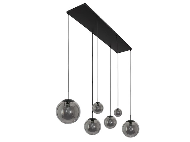 Hanglamp bollique steinhauer, 3499zw, zwart, smoke, bouwjaar 2025, nieuw in doos - afbeelding 7 van  7