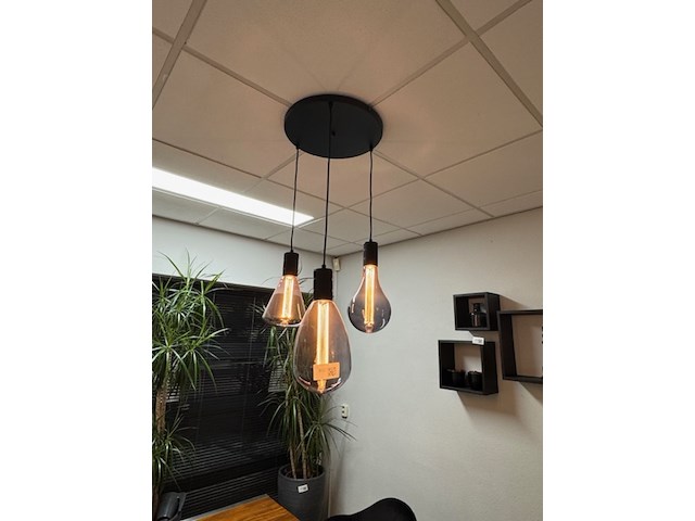 Hanglamp calex, zwart - afbeelding 1 van  5