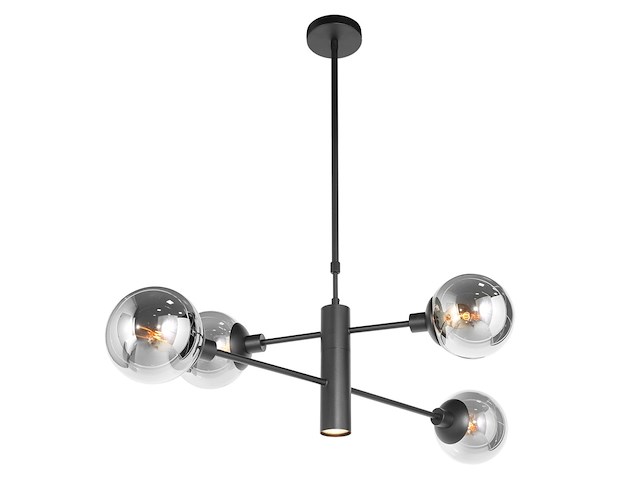 Hanglamp constellation steinhauer, 3804zw, zwart, smoke, bouwjaar 2025, nieuw in doos - afbeelding 1 van  8