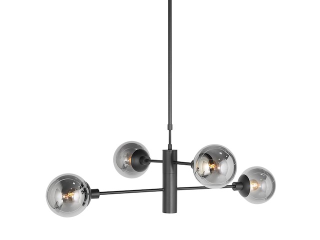 Hanglamp constellation steinhauer, 3804zw, zwart, smoke, bouwjaar 2025, nieuw in doos - afbeelding 8 van  8