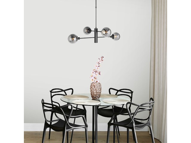 Hanglamp constellation steinhauer, 3804zw, zwart, smoke, bouwjaar 2025, nieuw in doos - afbeelding 1 van  8