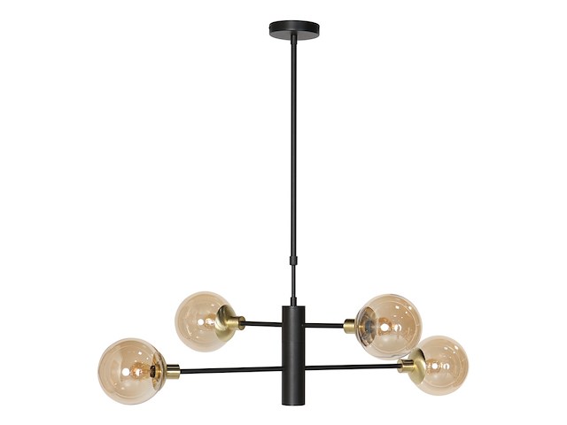 Hanglamp constellation steinhauer, 3805me, zwart, amber, bouwjaar 2025, nieuw in doos - afbeelding 2 van  9