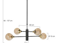 Hanglamp constellation steinhauer, 3805me, zwart, amber, bouwjaar 2025, nieuw in doos - afbeelding 4 van  9