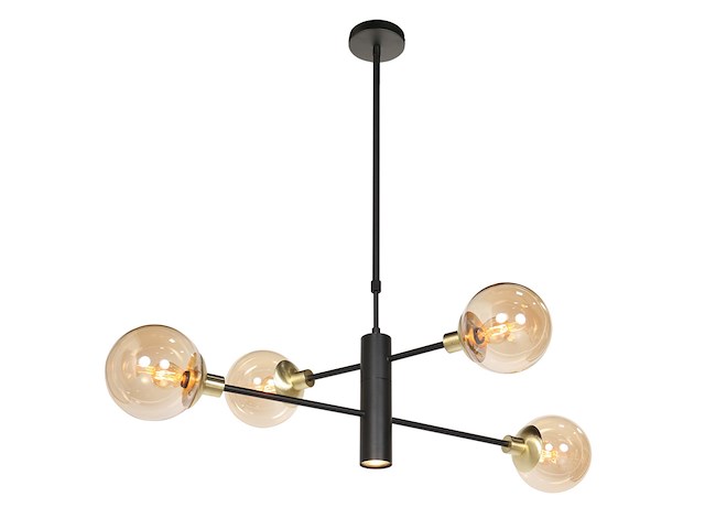 Hanglamp constellation steinhauer, 3805me, zwart goud, nieuw in doos - afbeelding 2 van  7