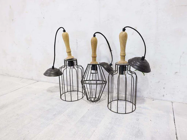 Hanglamp divers metaal (3x) - afbeelding 3 van  4