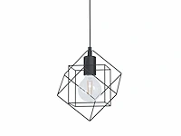 Hanglamp e27 staal 20,5 cm eglo, straiton, zwart