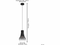 Hanglamp eglo, chasely, zwart - afbeelding 3 van  3