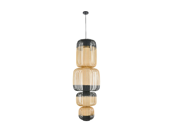 Hanglamp, forestier, bamboo, ca. 138cm - afbeelding 1 van  5