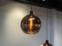 Hanglamp glazen bol (2x) - afbeelding 2 van  4