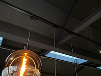 Hanglamp glazen bol (3x) - afbeelding 2 van  4