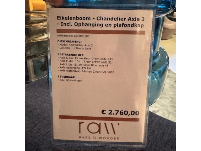 Hanglamp hollands licht, chandelier axle 3 - afbeelding 2 van  6