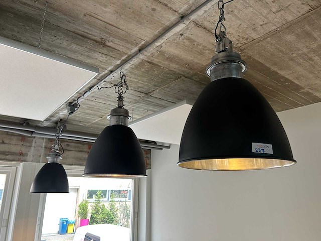 Hanglamp industrieel (3x) - afbeelding 1 van  4
