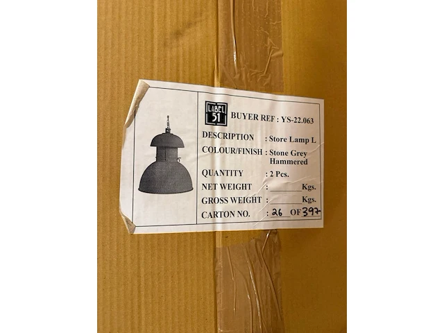 Hanglamp label51, stone grey - afbeelding 1 van  1