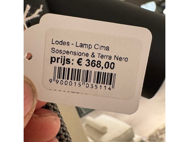 Hanglamp, lodes, cima, zwart - afbeelding 3 van  5