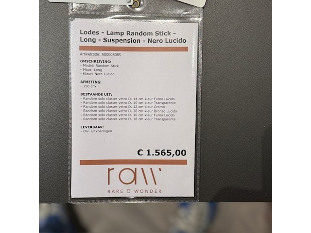 Hanglamp, lodes, random stick - afbeelding 2 van  5