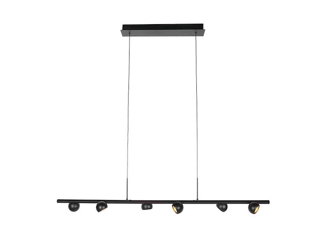 Hanglamp marcadore recht steinhauer, 4137zw, zwart, bouwjaar 2025, nieuw in doos - afbeelding 1 van  8