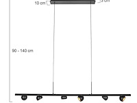 Hanglamp marcadore recht steinhauer, 4137zw, zwart, bouwjaar 2025, nieuw in doos - afbeelding 3 van  8
