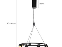 Hanglamp marcadore rond steinhauer, 4136zw, zwart, bouwjaar 2025, nieuw in doos - afbeelding 3 van  8