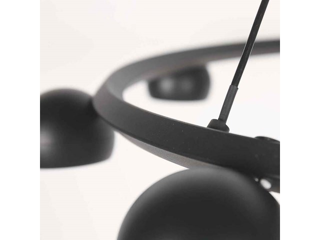 Hanglamp marcadore rond steinhauer, 4136zw, zwart, bouwjaar 2025, nieuw in doos - afbeelding 5 van  8