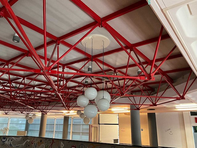 Hanglamp met 5 bollen (8x) - afbeelding 3 van  4