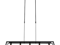 Hanglamp met 5 x een e27 fitting, mexlite, buckley 2675zw, zwart, 2027 - afbeelding 1 van  5