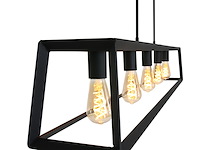 Hanglamp met 5 x een e27 fitting, mexlite, buckley 2675zw, zwart, 2027 - afbeelding 5 van  5